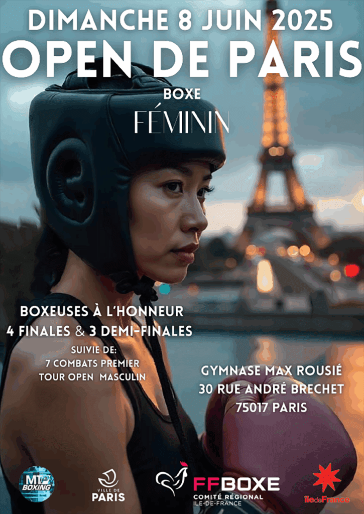 affiche_boxeuse_opendeparis_juin_ba | Comité d'Île-de-France de Boxe